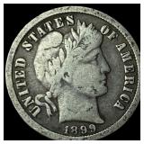 1899-O Silver Barber Dime LIGHTLY CIRCULATED