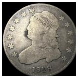 1828 Silver Capped Bust Quarter NICELY  CIRCULATE