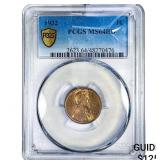 1932 Wheat Cent PCGS MS64 RD