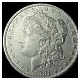 1881 Silver Morgan Dollar CLOSELY  UNCIRCULATED