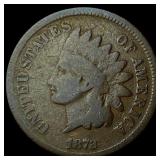 1872 Indian Head Cent NICELY CIRCULATED