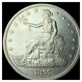 1877 Silver Trade Dollar CLOSELY UNCIRCULATED