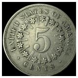 1866 Shield Nickel CLOSELY UNCIRCULATED