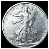1918 Silver Walking Liberty Half Dollar  NEARLY U