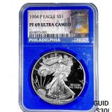 1994 Silver Eagle NGC PF69 Ultra Cameo
