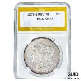 1879-S REV 78 Morgan Silver Dollar PGA MS62
