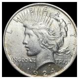 1924 Silver Peace Dollar UNCIRCULATED