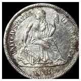 1873 Silver Seated Liberty Dime HIGH GRADE