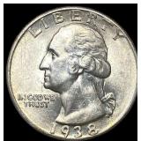 1938 Washington Silver Quarter UNCIRCULATED