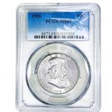 1956 Franklin Half Dollar PCGS MS65