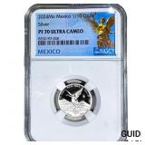 2024Mo Mexico 1/10 Onza Sliver NGC PF70 Ultra Came