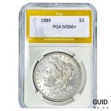 1889 Morgan Silver Dollar PGA MS66+