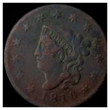 1816 Coronet Head Large Cent NICELY  CIRCULATED