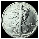 1917-S Silver Walking Liberty Half Dollar  CLOSEL
