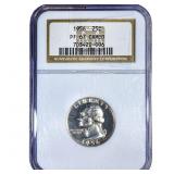 1956 Washington Silver Quarter NGC PF67 CAMEO