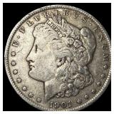 1901 Morgan Silver Dollar NEARLY UNCIRCULATED
