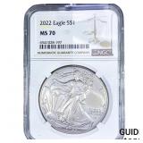 2022 Silver Eagle NGC MS70