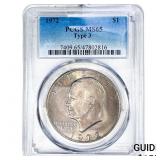 1972 Eisenhower Dollar PCGS MS65 Type 3