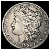 1901 Silver Morgan Dollar NEARLY UNCIRCULATED
