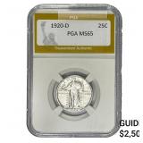 1920-D Standing Liberty Quarter PGA MS65