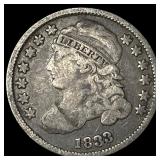 1833 Silver Capped Bust Dime NICELY  CIRCULATED