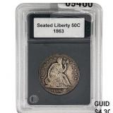 1863 Seated Liberty Half Dollar