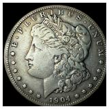 1904-S Silver Morgan Dollar NEARLY  UNCIRCULATED