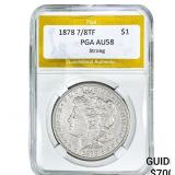 1878 7/8TF Morgan Silver Dollar PGA AU58