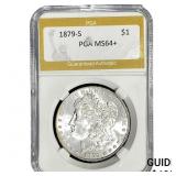1879-S Morgan Silver Dollar PGA MS64+