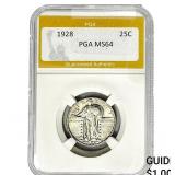 1928 Standing Liberty Quarter PGA MS64