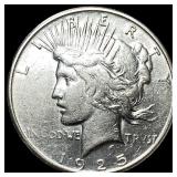 1925-S Silver Peace Dollar CLOSELY  UNCIRCULATED