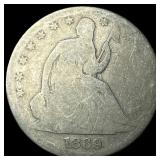1869 Seated Liberty Half Dollar NICELY  CIRCULATE
