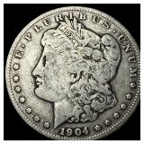 1904-S Silver Morgan Dollar LIGHTLY  CIRCULATED