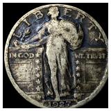 1927-S Silver Standing Liberty Quarter NICELY  CI