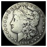 1904-S Silver Morgan Dollar LIGHTLY  CIRCULATED