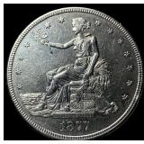 1877-S Silver Trade Dollar CLOSELY  UNCIRCULATED