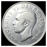 1951 Canada Silver 50 Cents LIGHTLY  CIRCULATED