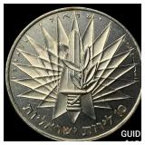 1967 Isreal Silver 10 Lirot Proof