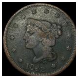 1842 Braided Hair Large Cent NICELY  CIRCULATED