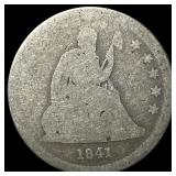 1841-O Silver Seated Liberty Quarter NICELY  CIRC