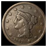 1841 Braided Hair Large Cent NICELY  CIRCULATED