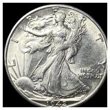 1942-D Silver Half Dollar CHOICE BU