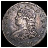 1833 Capped Bust Half Dollar NEARLY  UNCIRCULATED