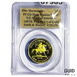 1857/0 49er Horseman .913 Fine Cal Gold $10 PCGS