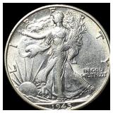 1943 Walking Liberty Half Dollar CHOICE BU