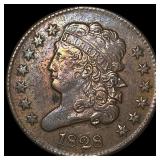 1828 Classic Head Half Cent CLOSELY UNCIRCULATED