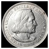 1893 Silver Columbian Half Dollar CLOSELY UNCIRCUL