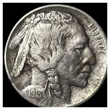 1913-D Buffalo Nickel NEARLY UNCIRCULATED