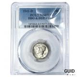 1941-D Mercury Silver Dime PCGS MS65 FB DDO&DDR FS