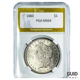 1880 Morgan Silver Dollar PGA MS64